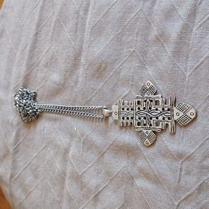 Ethiopian coptic cross necklace